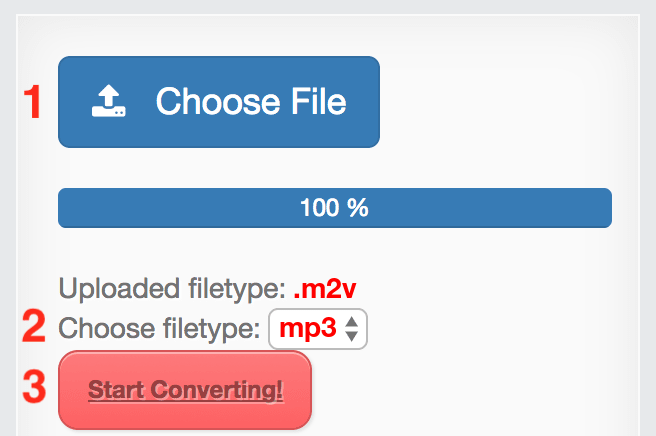 How to convert M2V files online to MP3